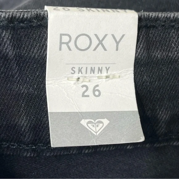ROXY NWT COOL MEMORY BLACK SKINNY JEANS 26 - Picture 5 of 15